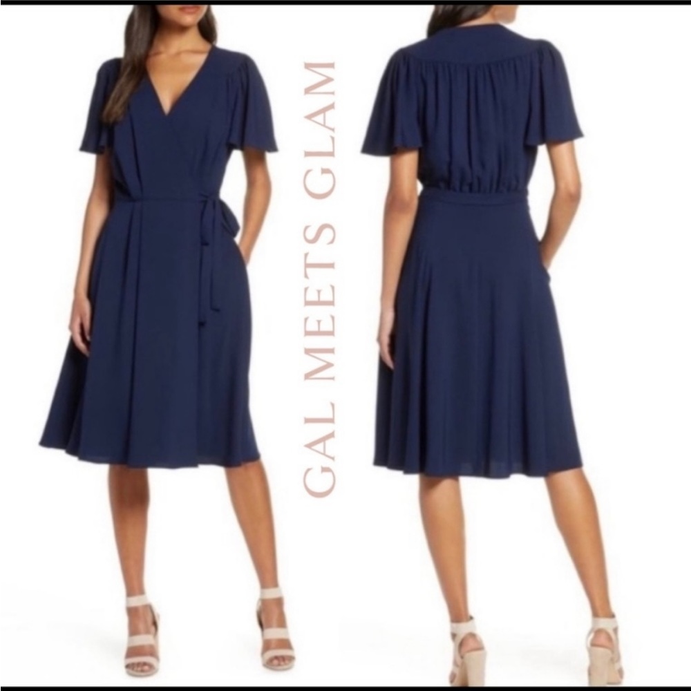 Gal Meets Glam Navy Blue Dress
